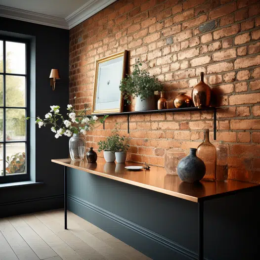 Copper With Red Brick Image