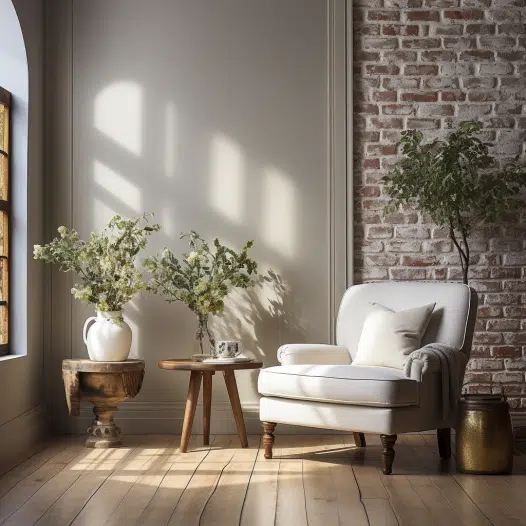 Ivory With Red Brick Image