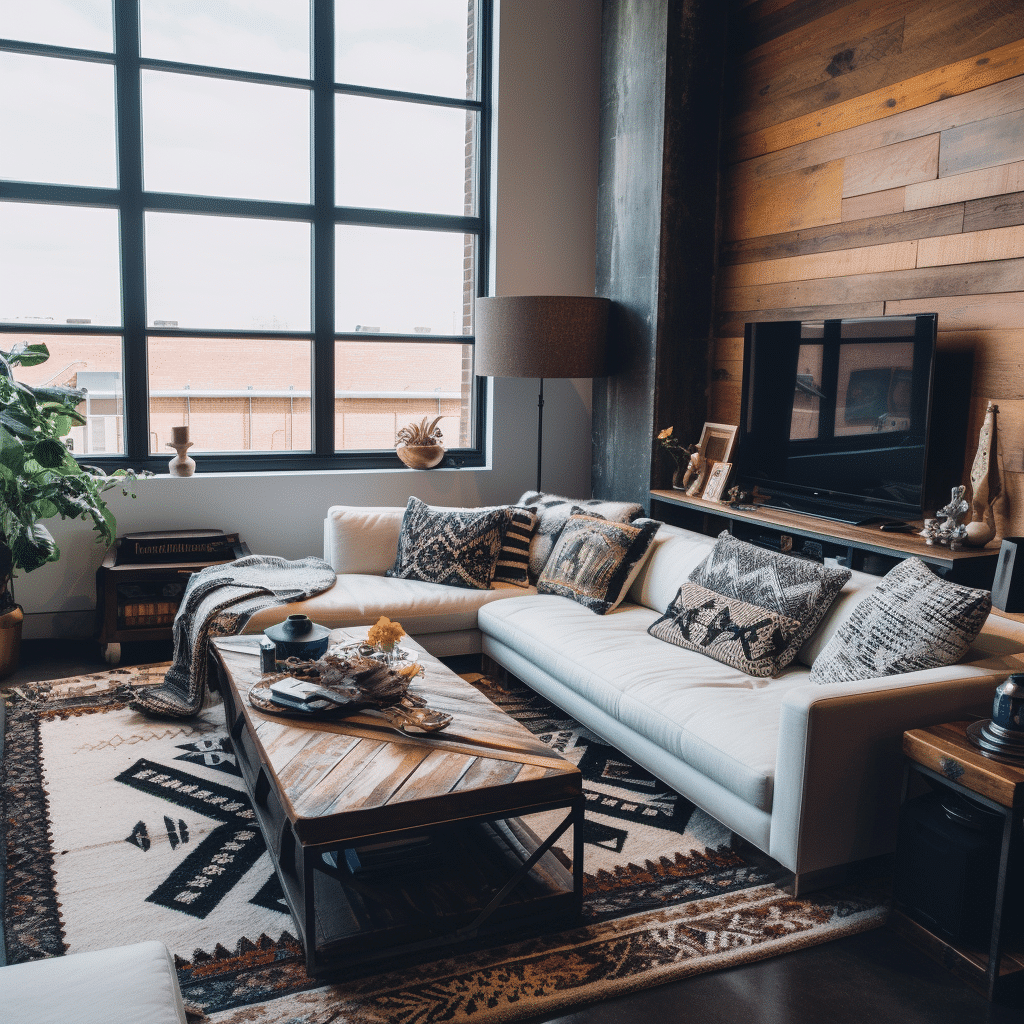 20 Boho Industrial Living Room Ideas & Inspiration - Hearth & Petals