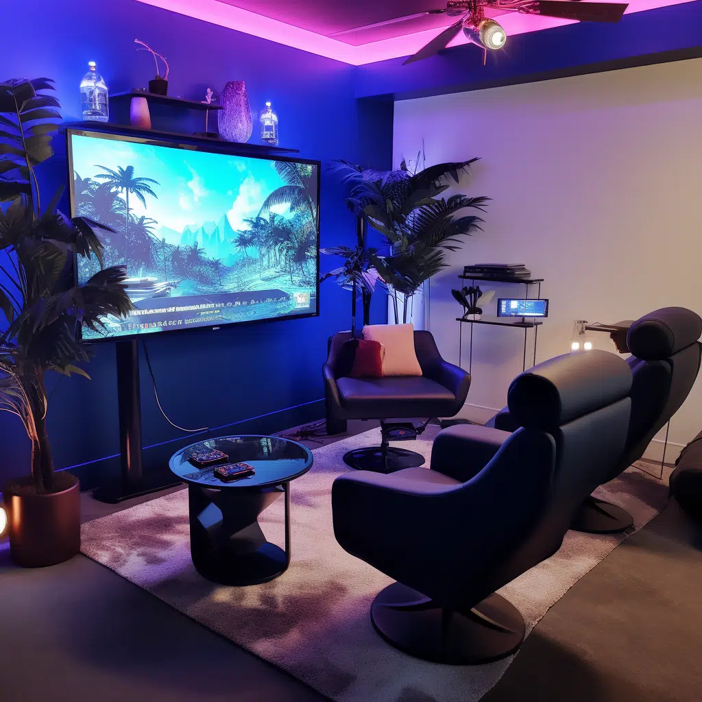 Virtual Reality (VR) Zone Game Room Idea For Adults Idea Image Virtual Reality (VR) Zone in adults game room