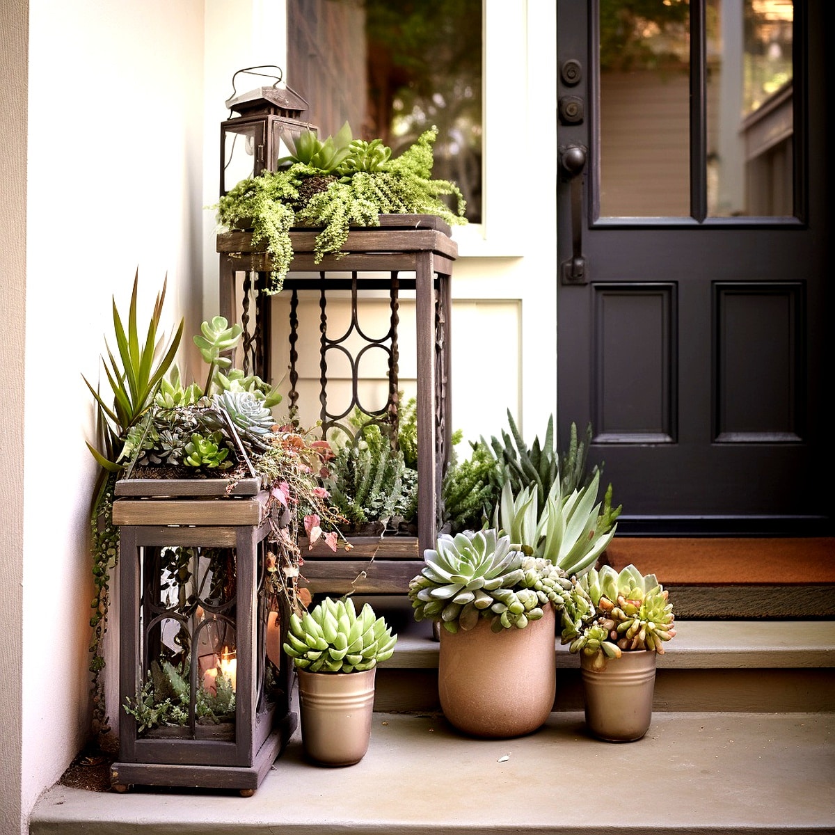 20 Front Yard Succulent Garden Landscape Ideas for Low-Maintenance ...