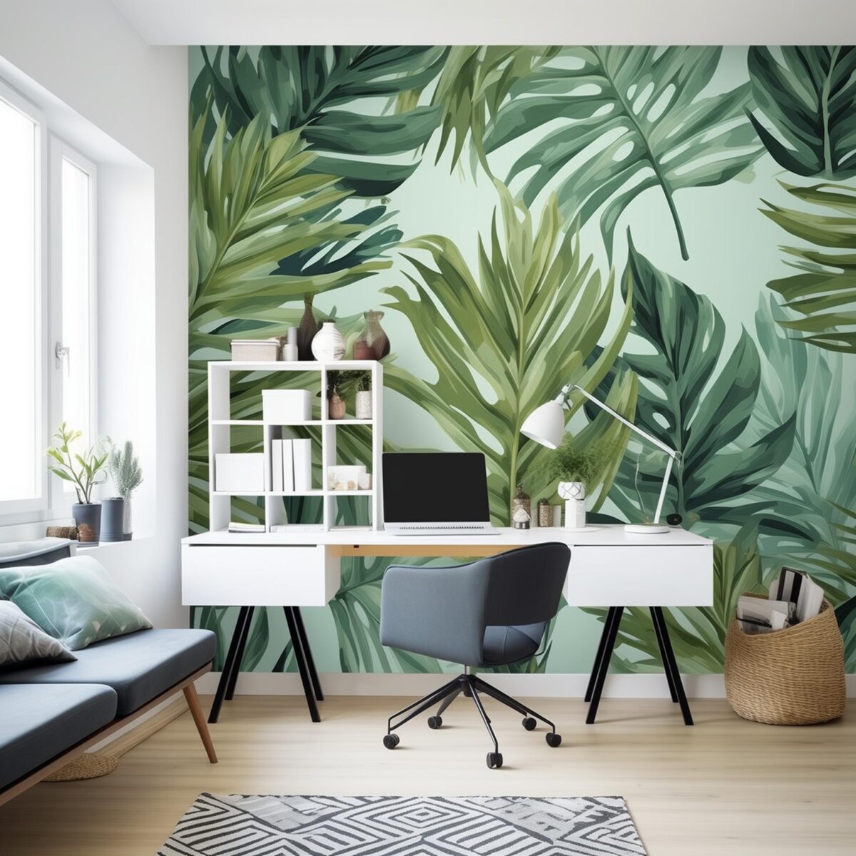 10 Accent Wall Ideas to Brighten Up Your Office - Hearth & Petals