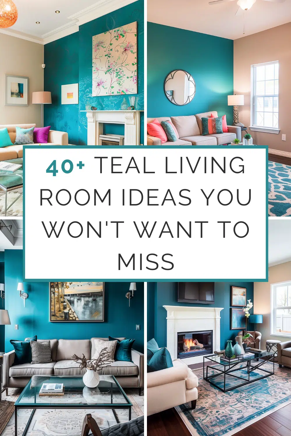 40+ Teal Living Room Ideas You Won't Want to Miss - HearthandPetals