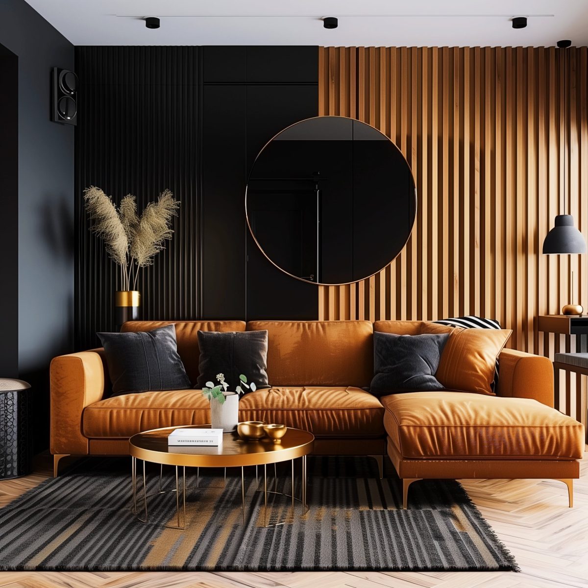 Who Knew? 20+ Black & Brown Living Room Ideas That Will Make You ...