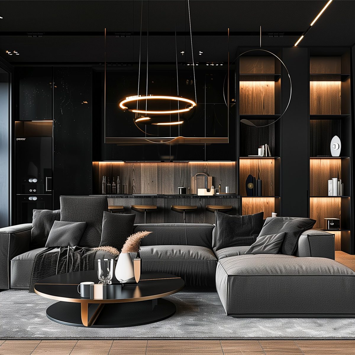 Who Knew? 20+ Black & Brown Living Room Ideas That Will Make You ...