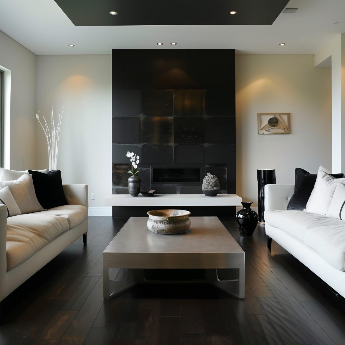Living Room Decor Ideas Dark Floors