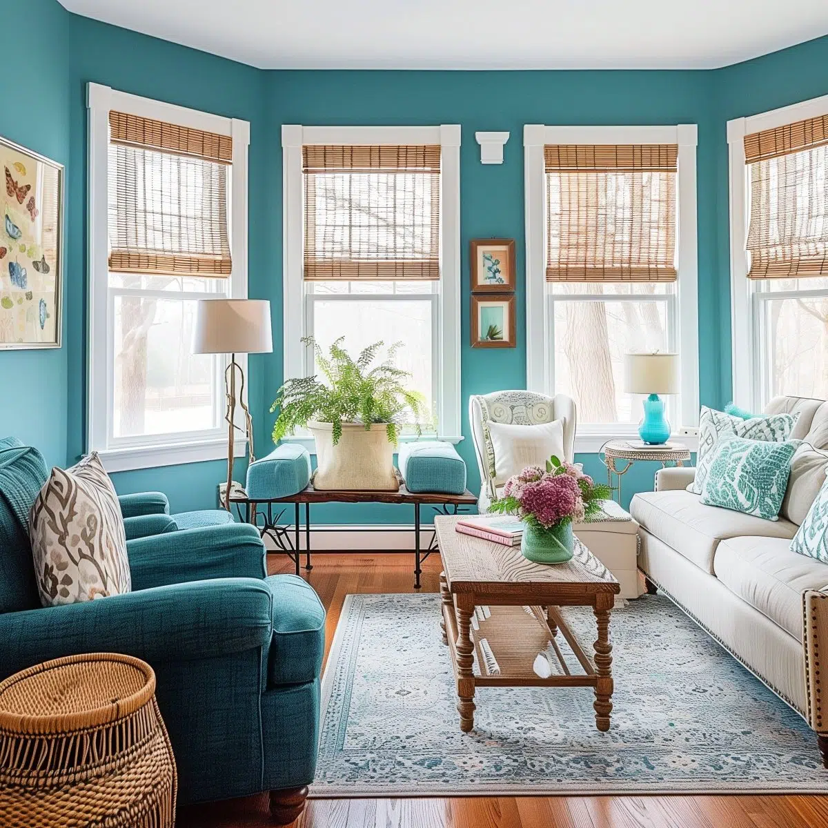 40+ Teal Living Room Ideas You Won't Want to Miss - HearthandPetals