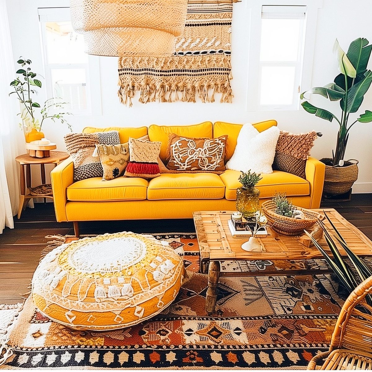 20+ Yellow Couch Living Room Ideas to Add a Pop of Sunshine ...