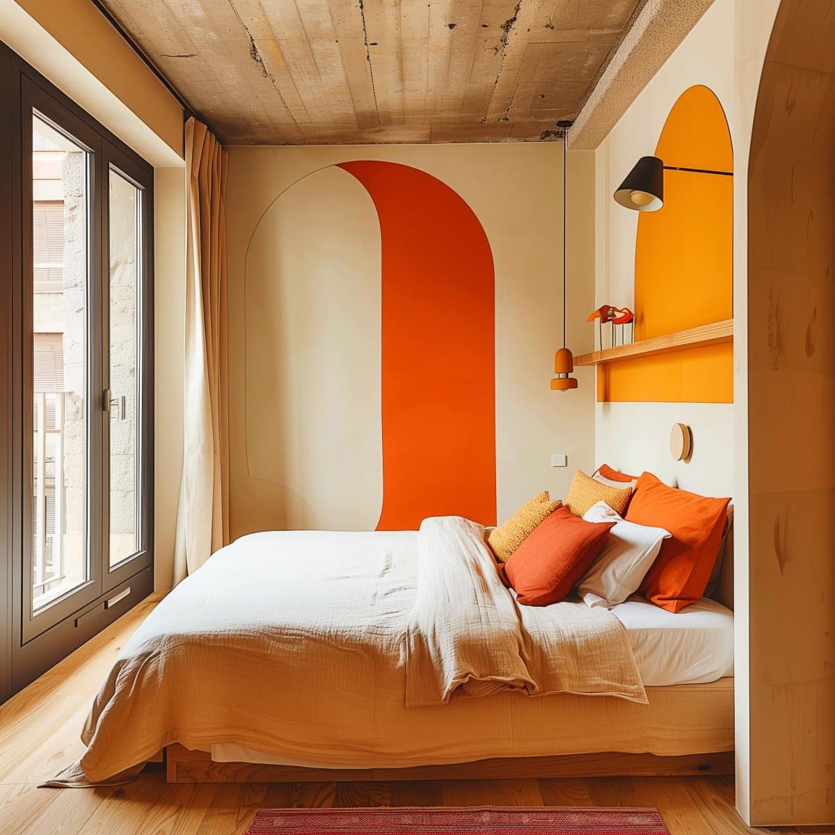 25+ Colorful Minimalist Bedrooms That Prove You Don't Need Stuff to ...
