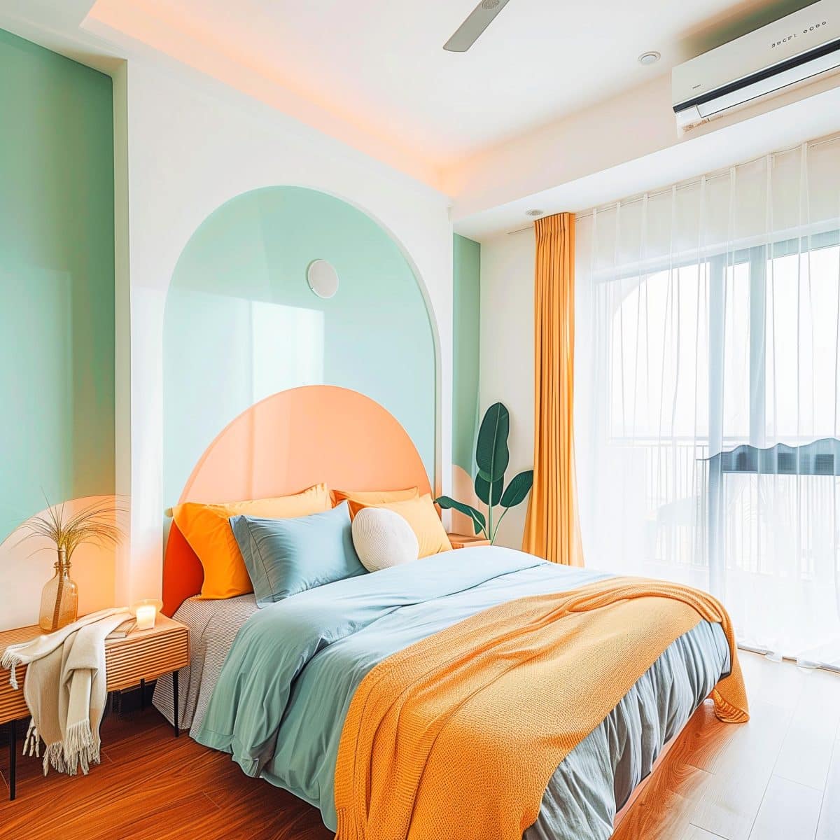 25+ Colorful Minimalist Bedrooms That Prove You Don't Need Stuff to ...
