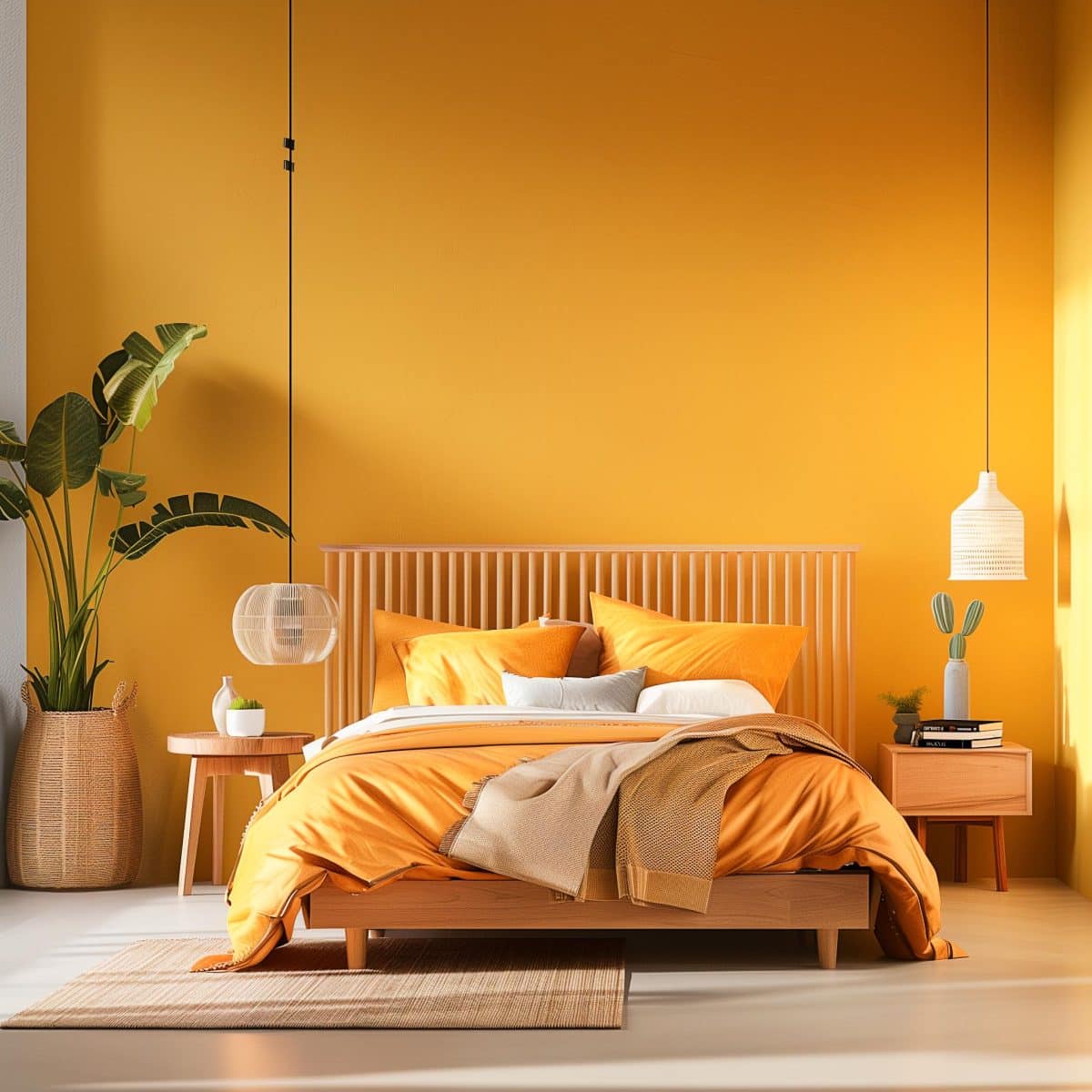 25+ Colorful Minimalist Bedrooms That Prove You Don't Need Stuff to ...