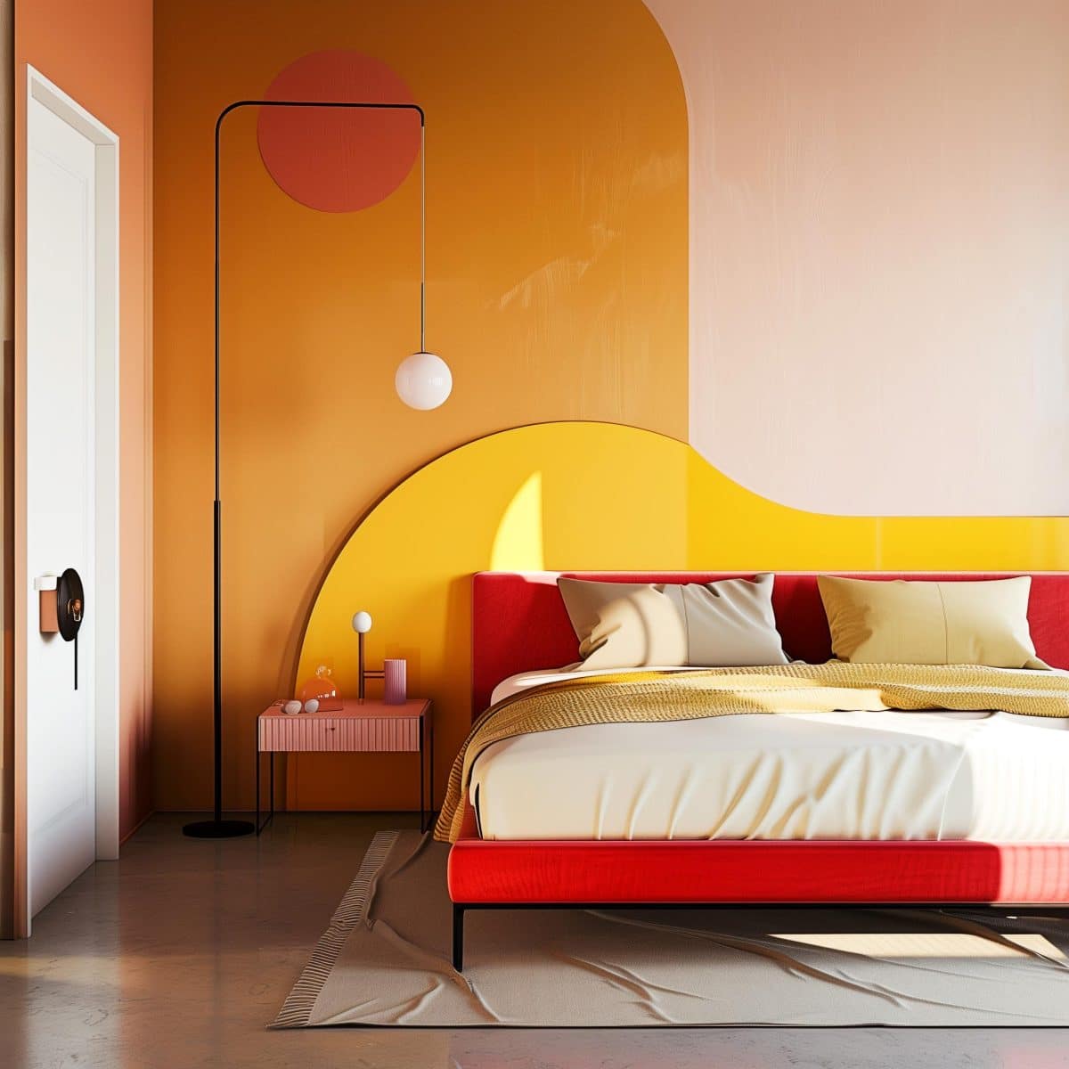 25+ Colorful Minimalist Bedrooms That Prove You Don't Need Stuff to ...