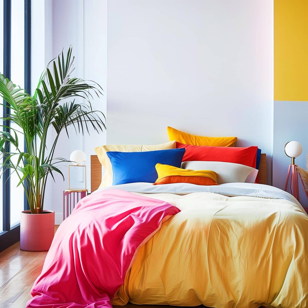 25+ Colorful Minimalist Bedrooms That Prove You Don't Need Stuff to ...