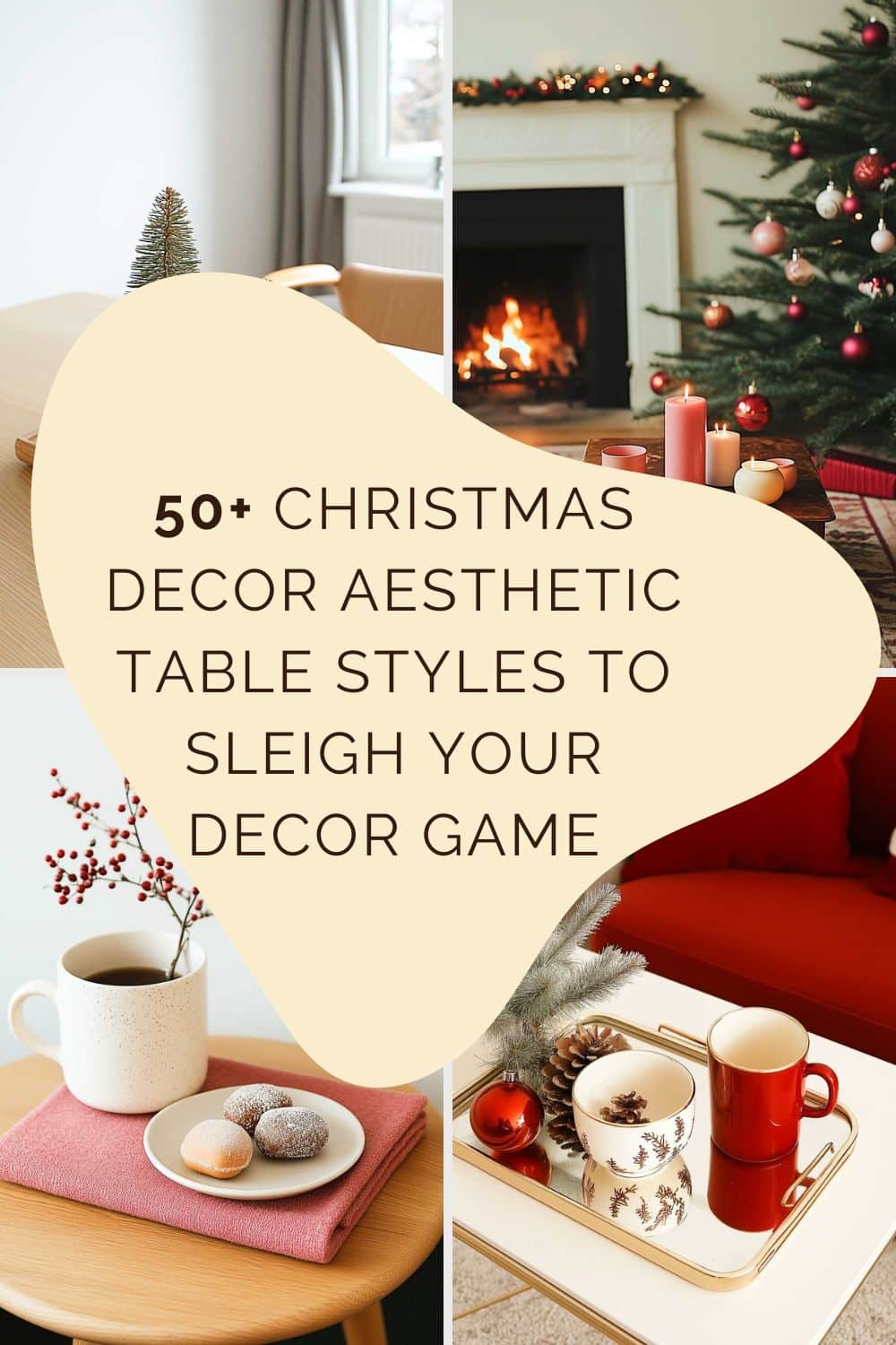 Christmas table inspo galore. Want to sleigh your decor game? Dive into these 50+ ideas faster than you can say 'pass the eggnog'.