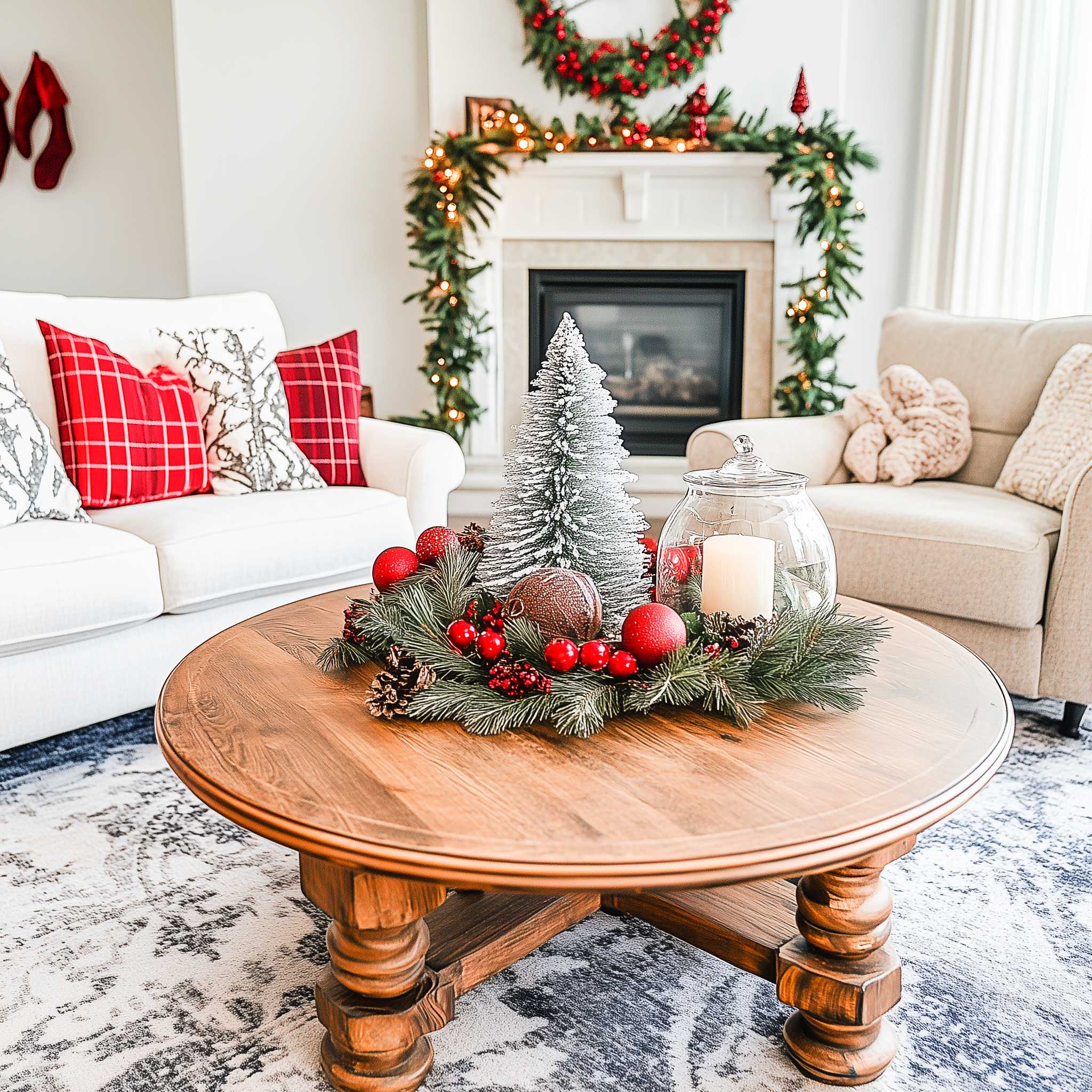 50+ Farmhouse Christmas Decor Coffee Table Inspirations Bringing Barn — free download