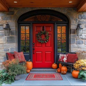 50+ Fall Red Front Door Decor Inspirations Cherry-Picked Charm for Your ...