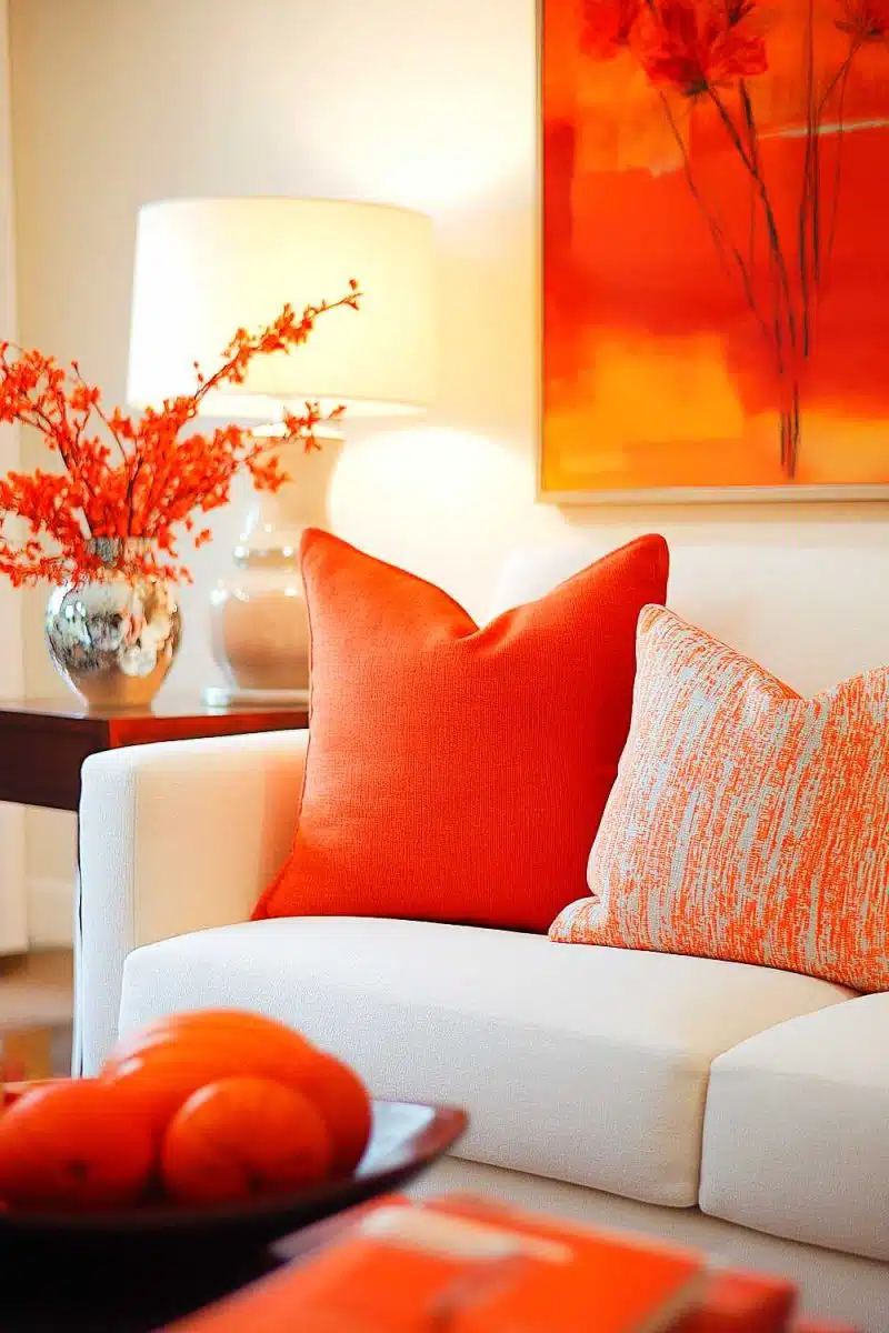 25+ Coral Orange Living Room Decor Inspirations You Can't Miss - Hearth ...