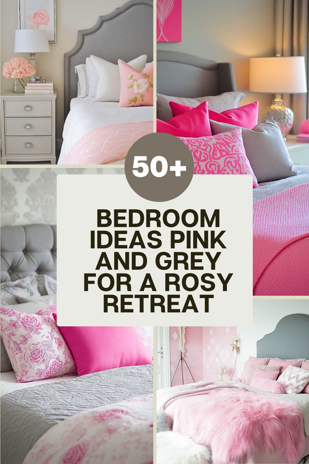 50+ Grey And Pink Bedroom Ideas For A Rosy Retreat - HearthandPetals