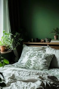 Welcome to the jungle, where green schemes and botanical vibes rule the land. Floral pillows await your slumber or plant lecture dreams.