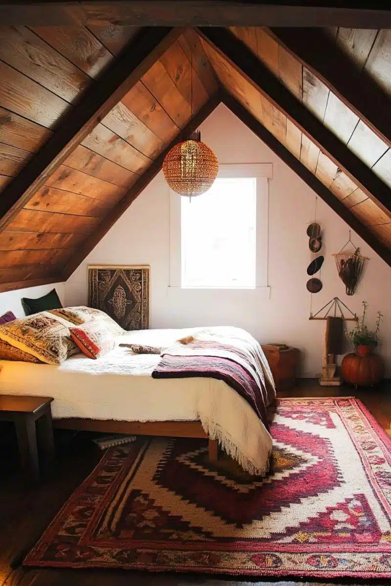 That cozy attic bedroom you've always dreamt of with that just-right sloped ceiling everyone's convinced is quirky. Snuggle on a bed smothered in pillows while pretending you're in a Scandinavian cottage, even though you and I know there's no way you'd survive without WiFi.