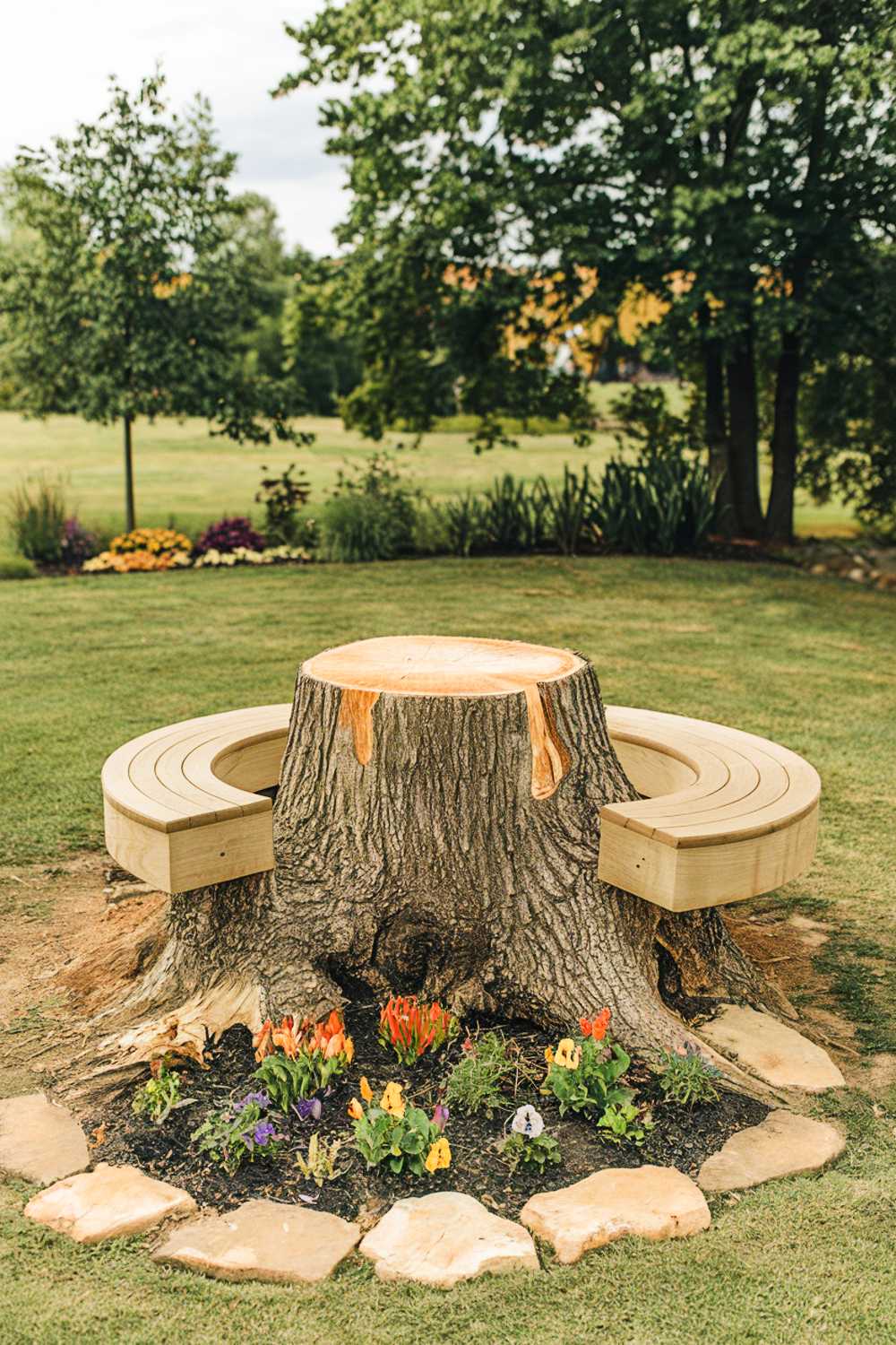 17+ Outdoor Tree Stump Ideas Because Every Garden Has That One Stump ...
