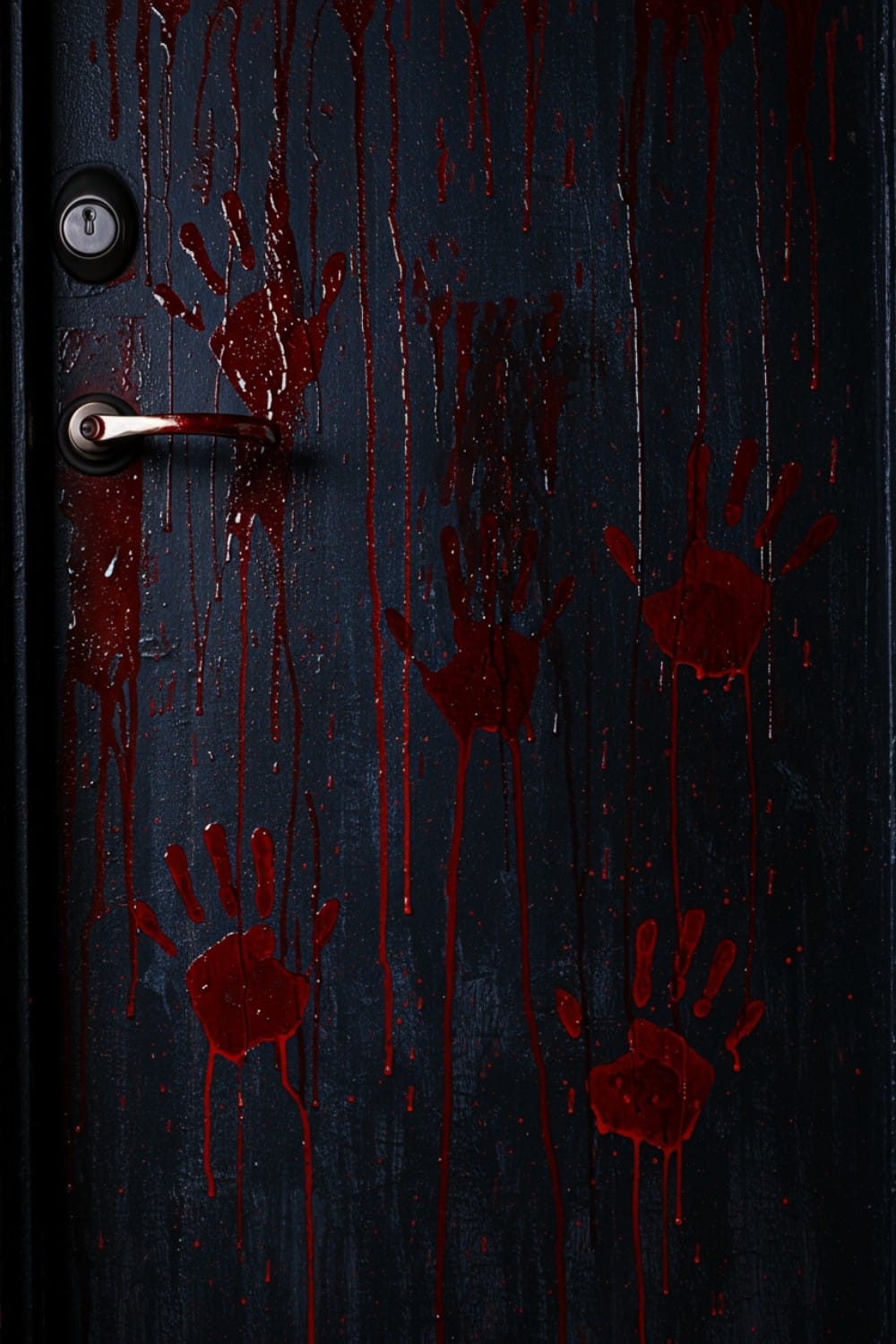 Bloodied Handprint Door Affliction: A Visceral, Grisly Mark