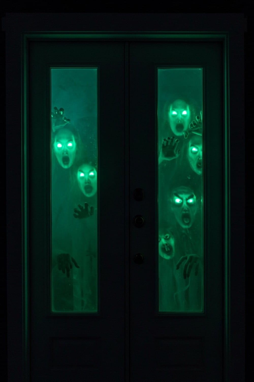 Glowing Ghoul Window Peepers: Unseen Eyes Watch You