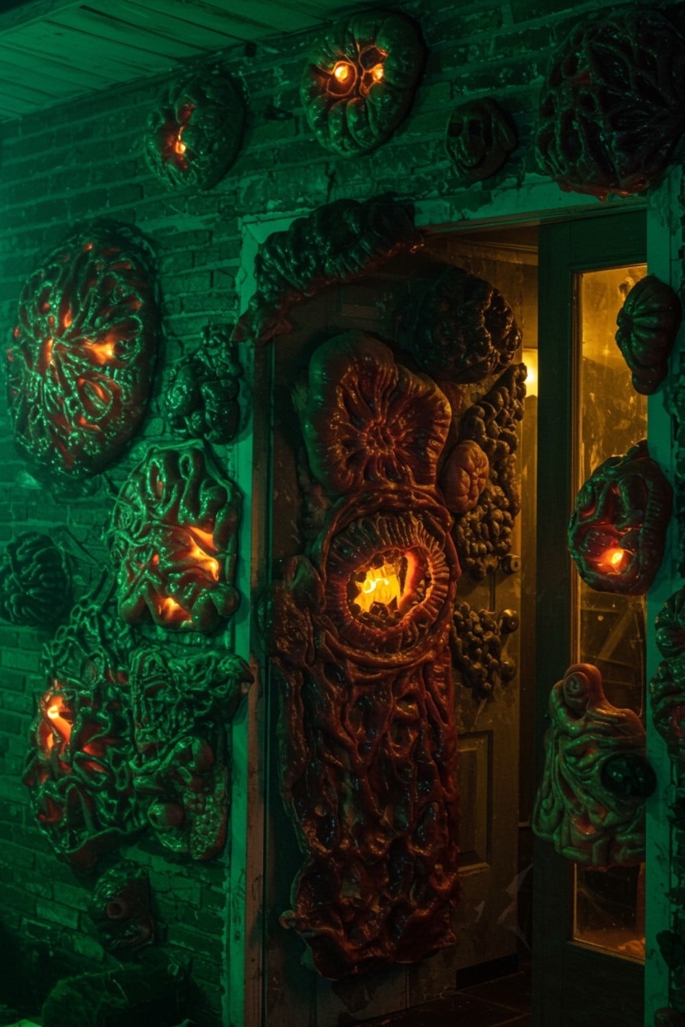 Vile Vegetation Infestation: Grotesque Growth on Your Door