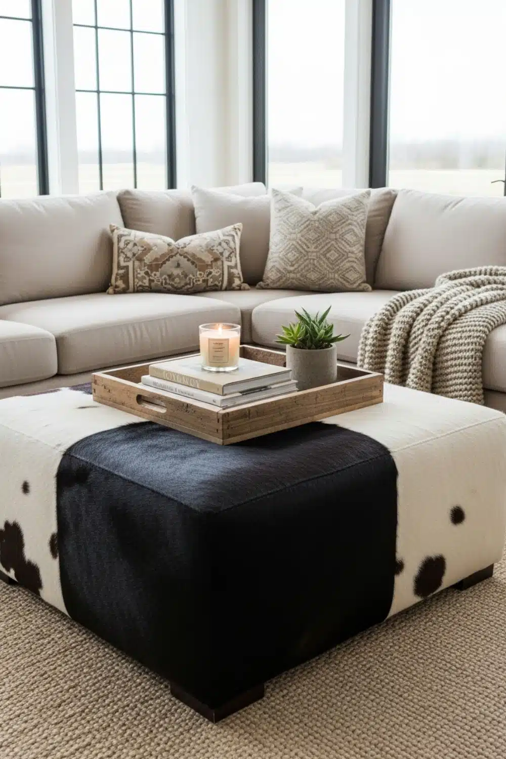 15 Stunning Cow Print Living Room Ideas To Make Your Space Look ...