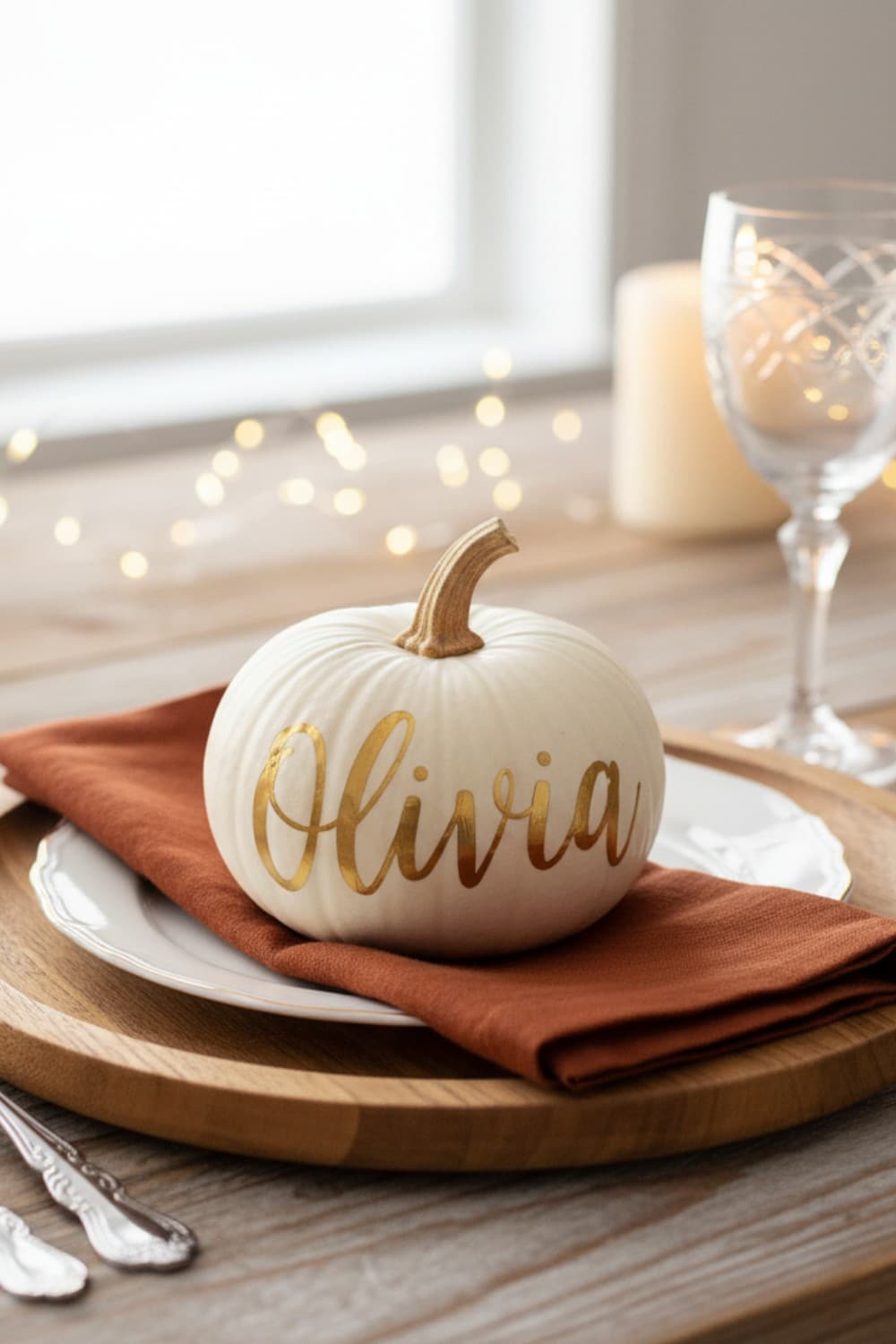 Create Chic 2-in-1 Mini Pumpkin Place Card Party Favors