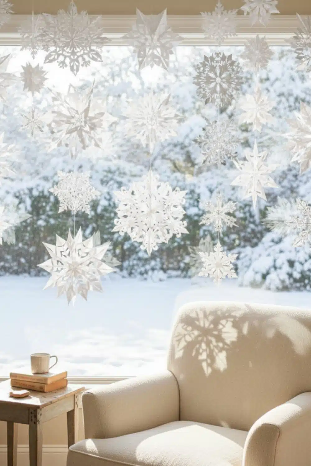 Window Paper Snow 15 Fresh Non Christmas Winter Decor Ideas So Your House Isn't Sad After ...