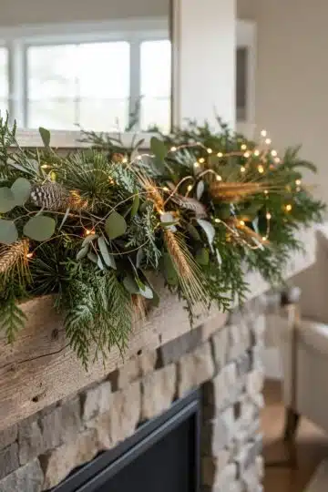 Craft a Foraged Garland for a Rich, Natural Mantel