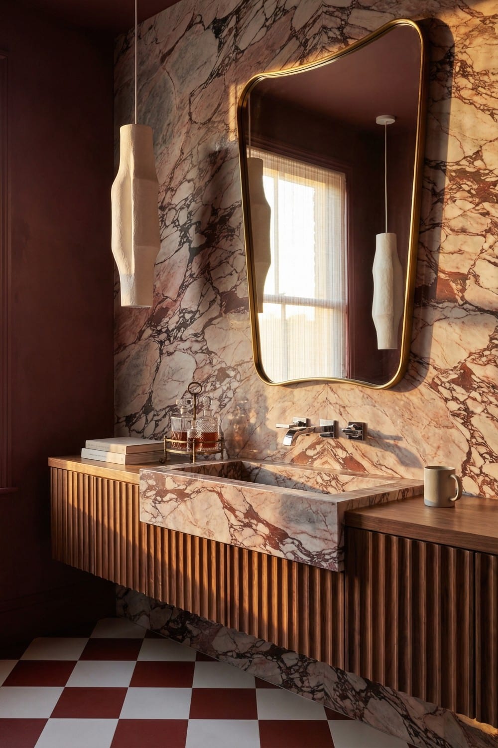 Sculptural Pendant Lights - Modern Bathroom Lighting