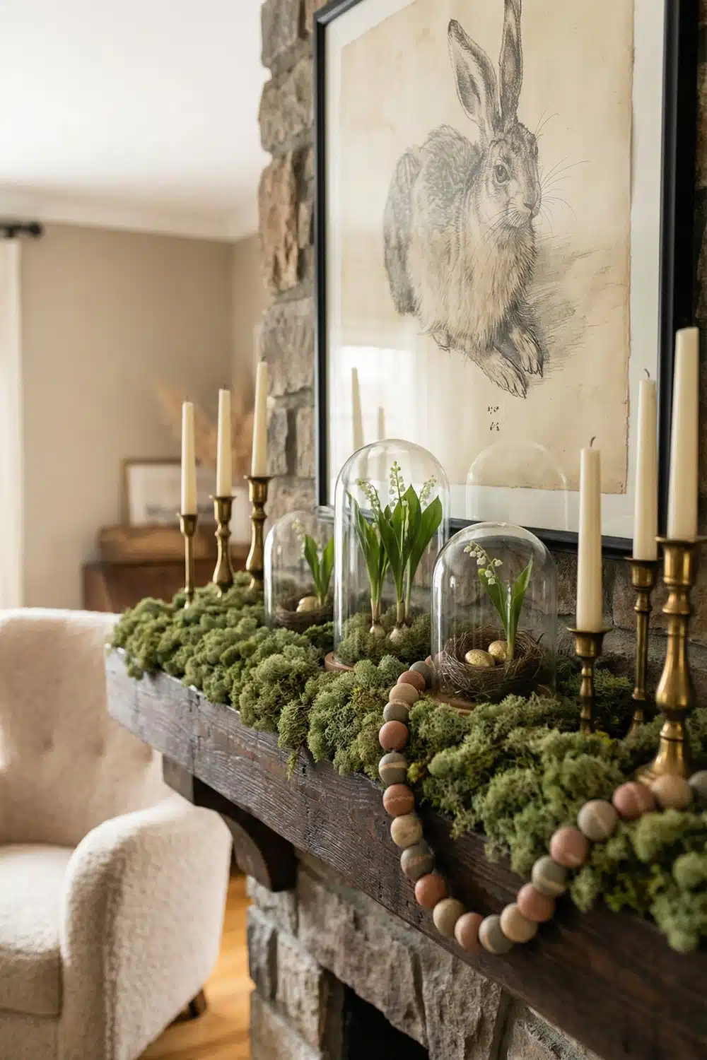 Lily of the Valley Glass Domes