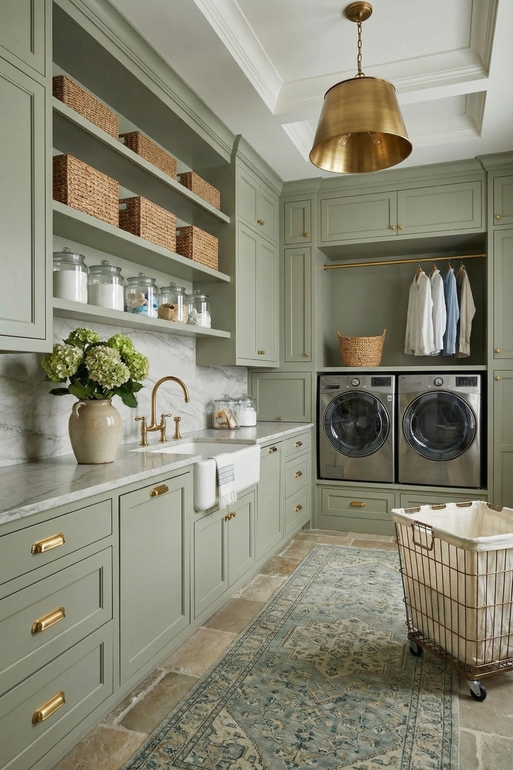 Sophisticated Design Elements Found In An Elegant Laundry Room - Hearth ...