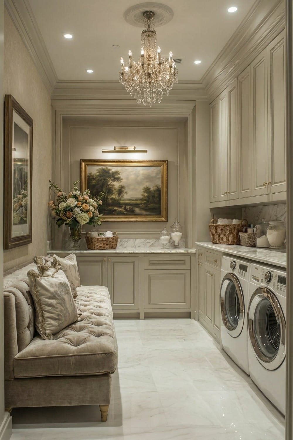 Sophisticated Design Elements Found In An Elegant Laundry Room - Hearth ...
