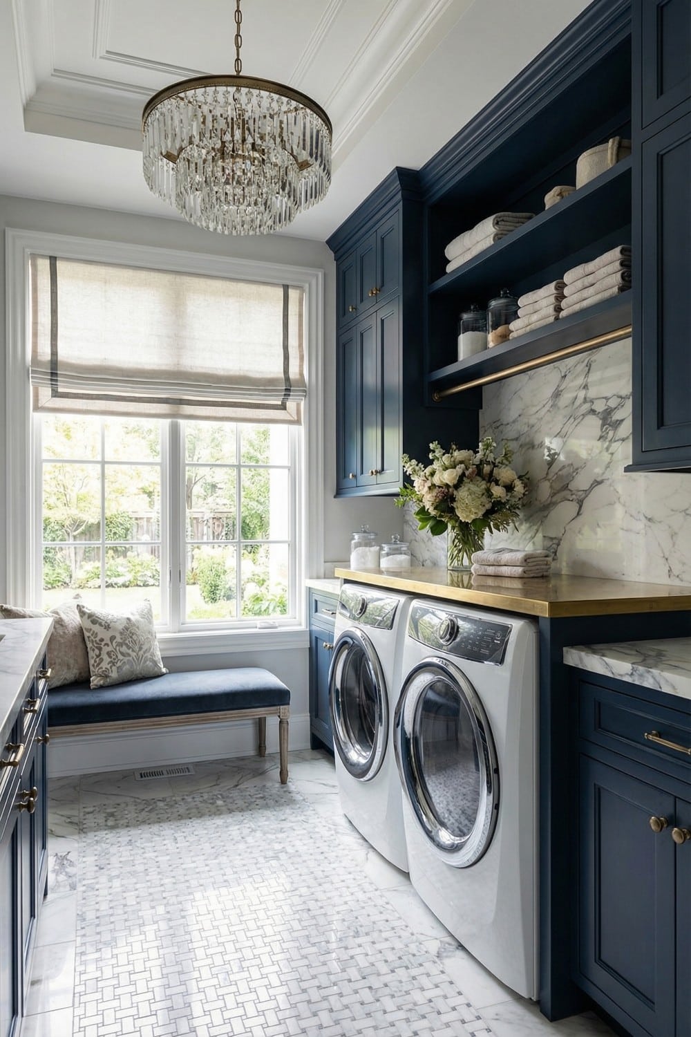 Sophisticated Design Elements Found In An Elegant Laundry Room - Hearth ...
