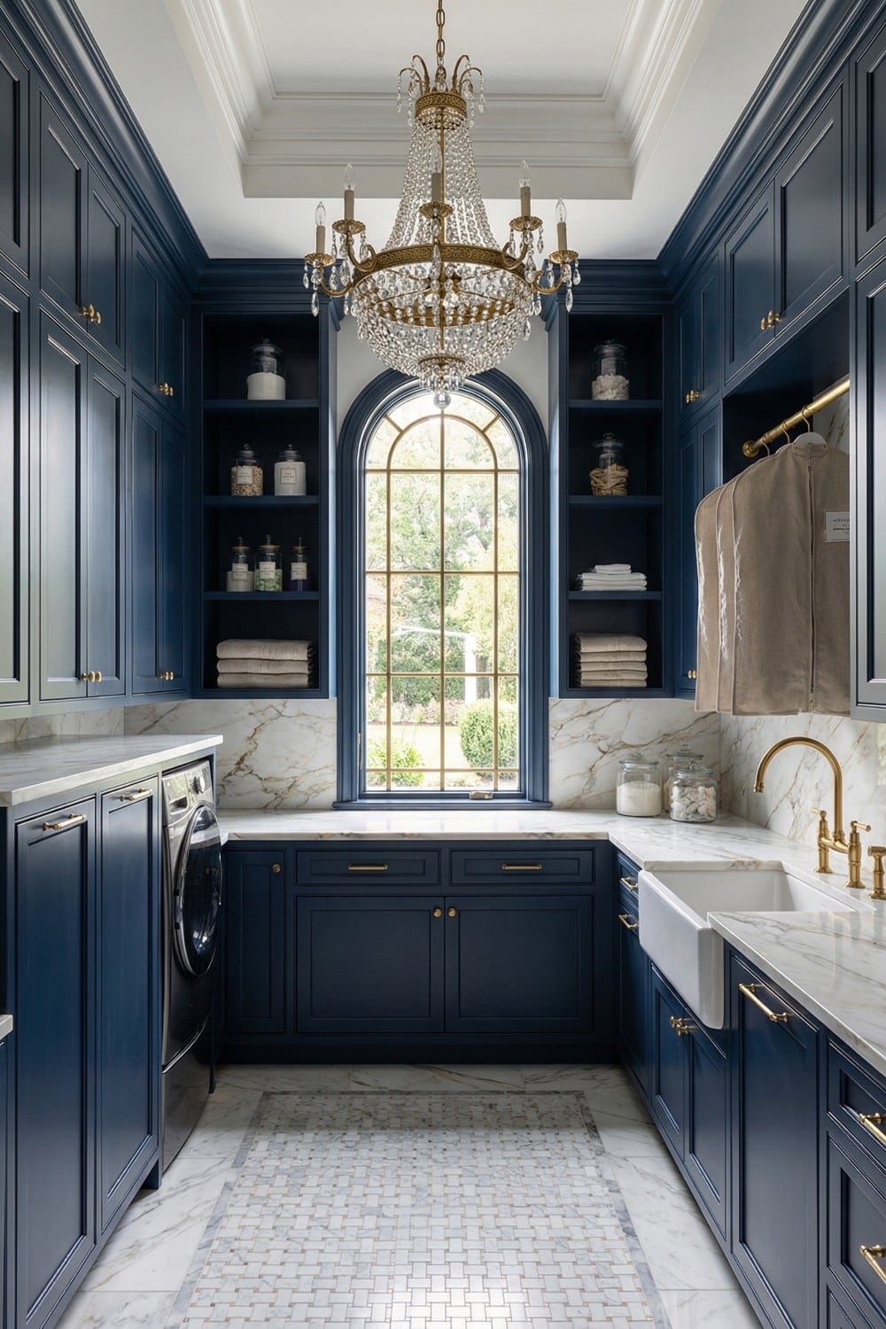 Sophisticated Design Elements Found In An Elegant Laundry Room - Hearth ...