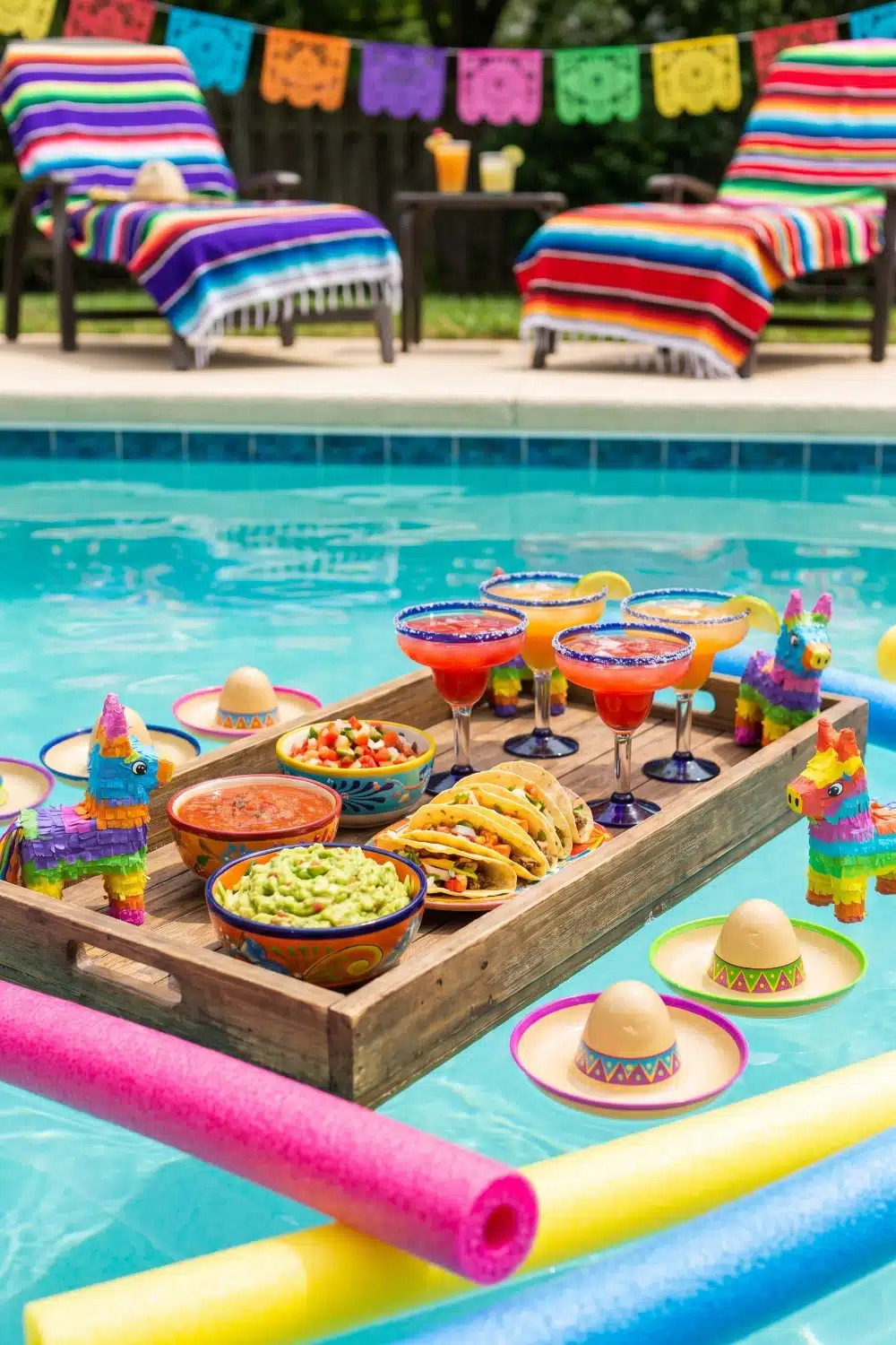 Fiesta Pool Step Throw A Vivid Outdoor Celebration Using These Fiesta Pool Party Ideas ...