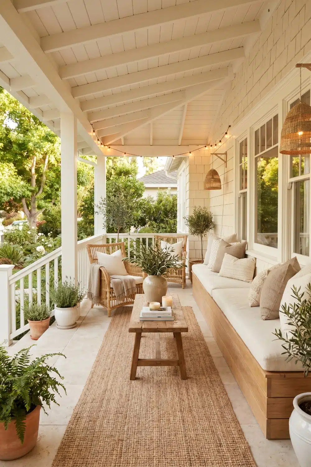 Break Up That Tunnel Feeling With These Long Front Porch Decorating ...